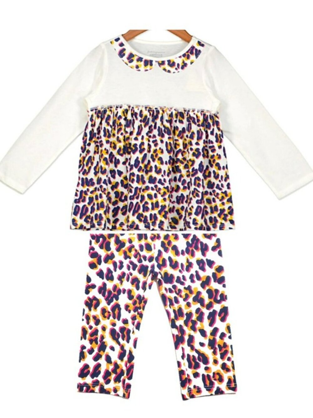 NWT. FIRST IMPRESSIONS Baby Girls Cheetah Print 2-pc Set